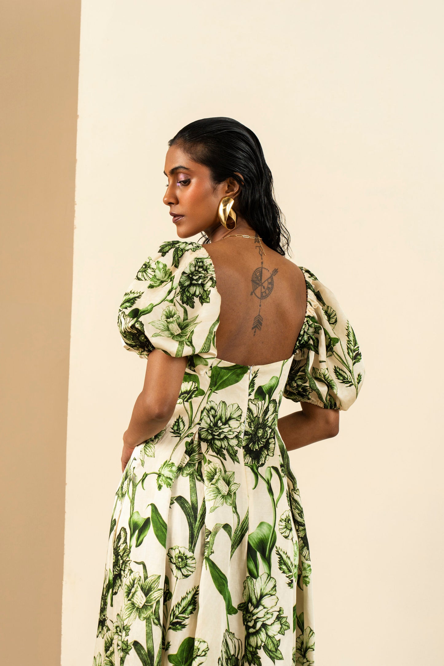 Olive Brava Midi Dress (Ready To Ship)