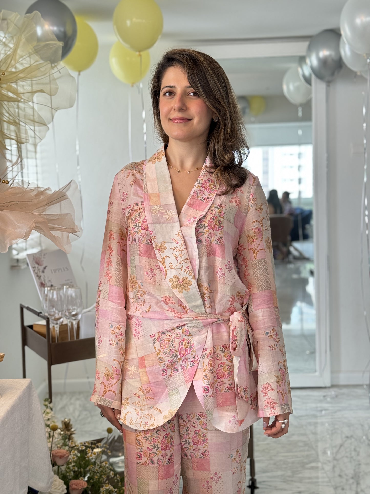 PINK PATCHWORK CO ORD