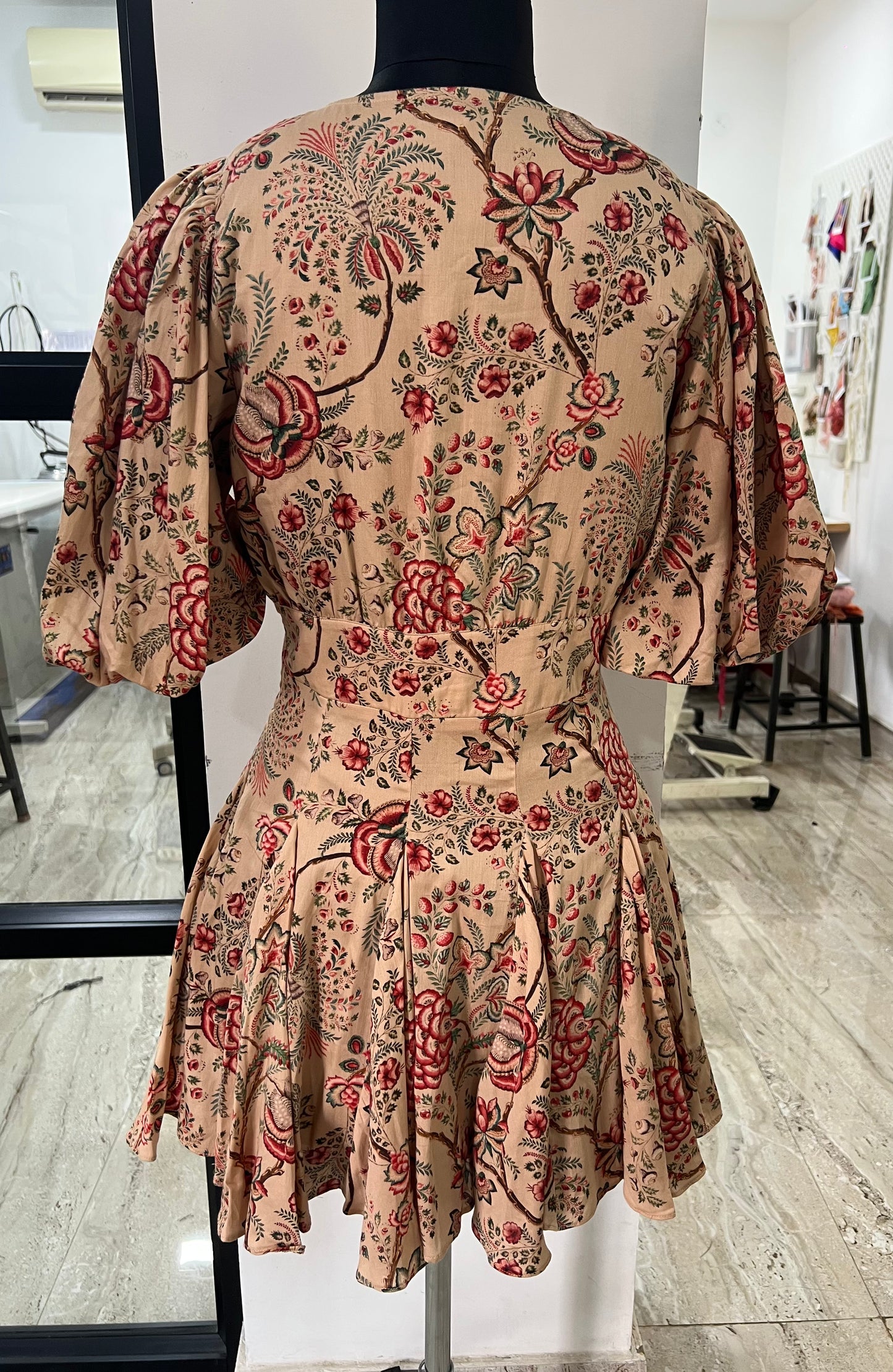 Peach Begum Skater Dress