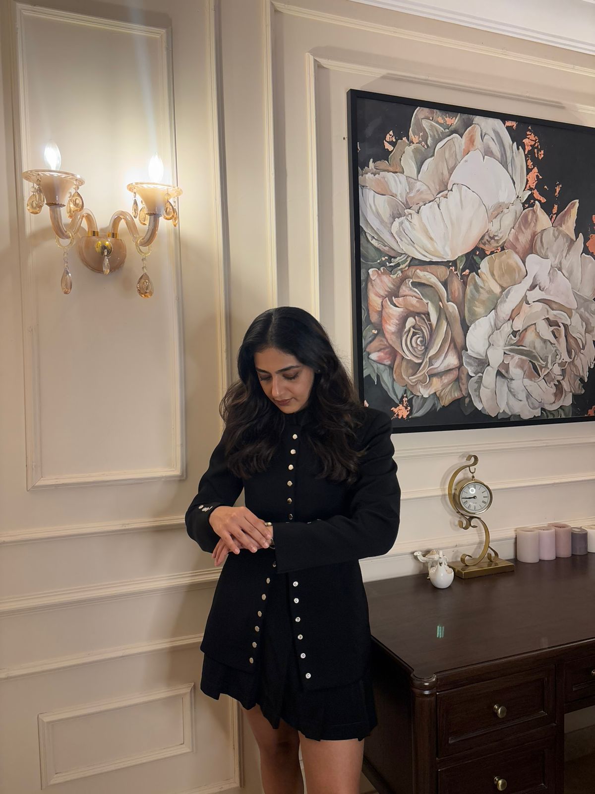 Black Bandhgala Set