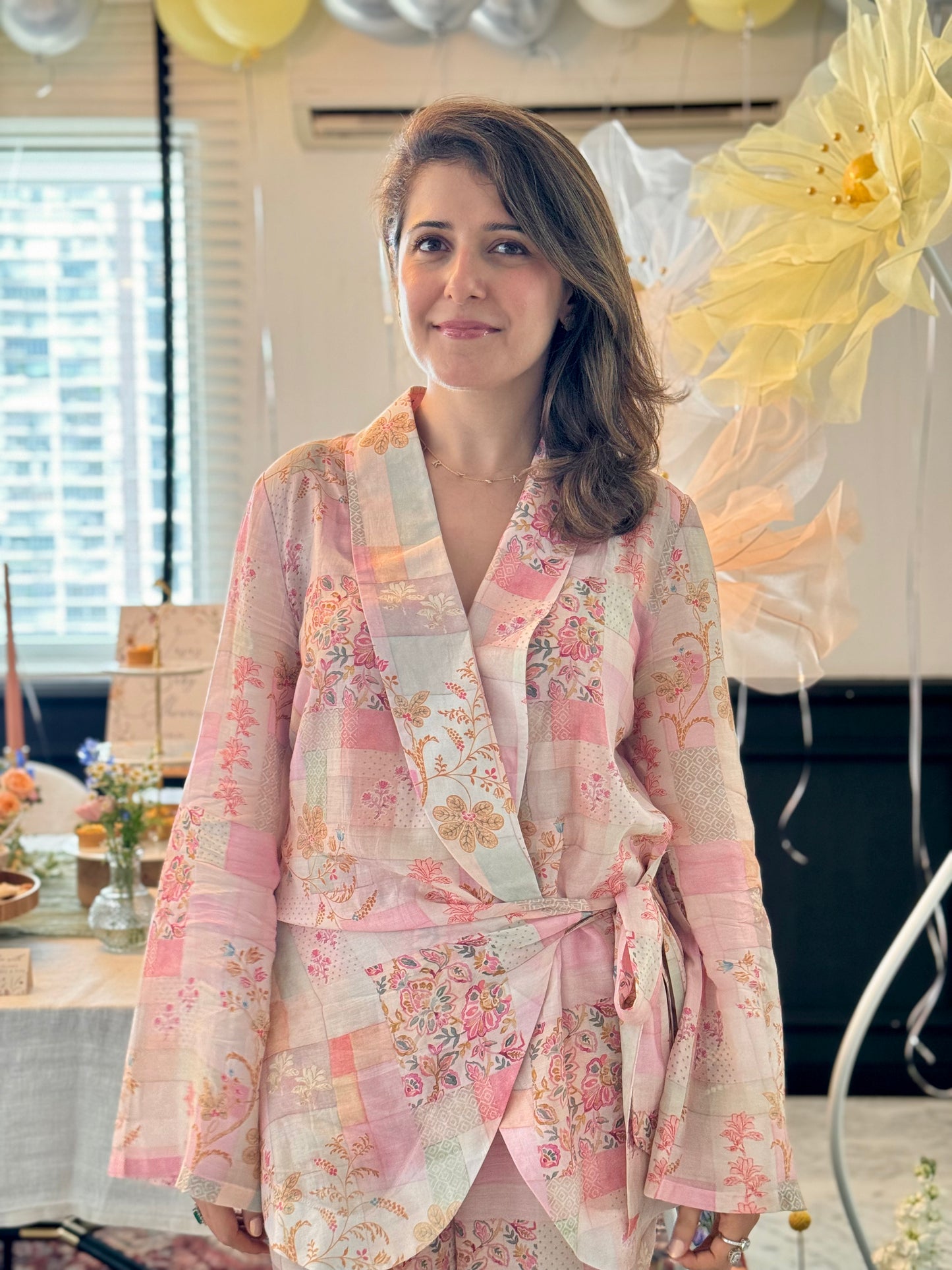 PINK PATCHWORK CO ORD