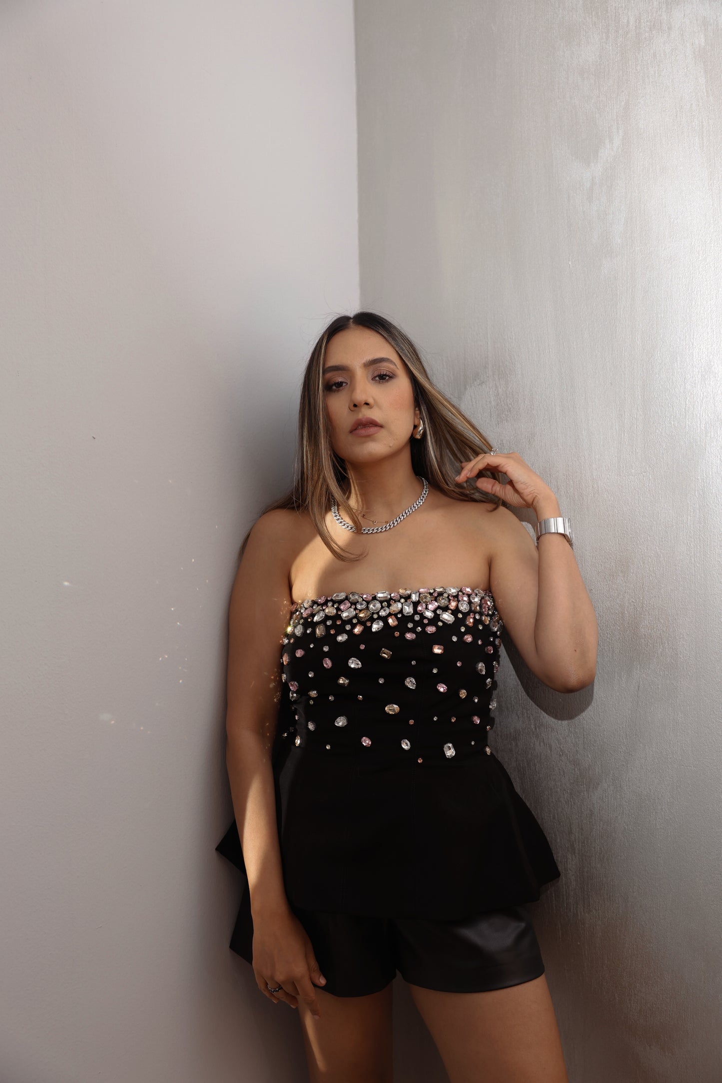 Jasmine Crystal Embellished Top