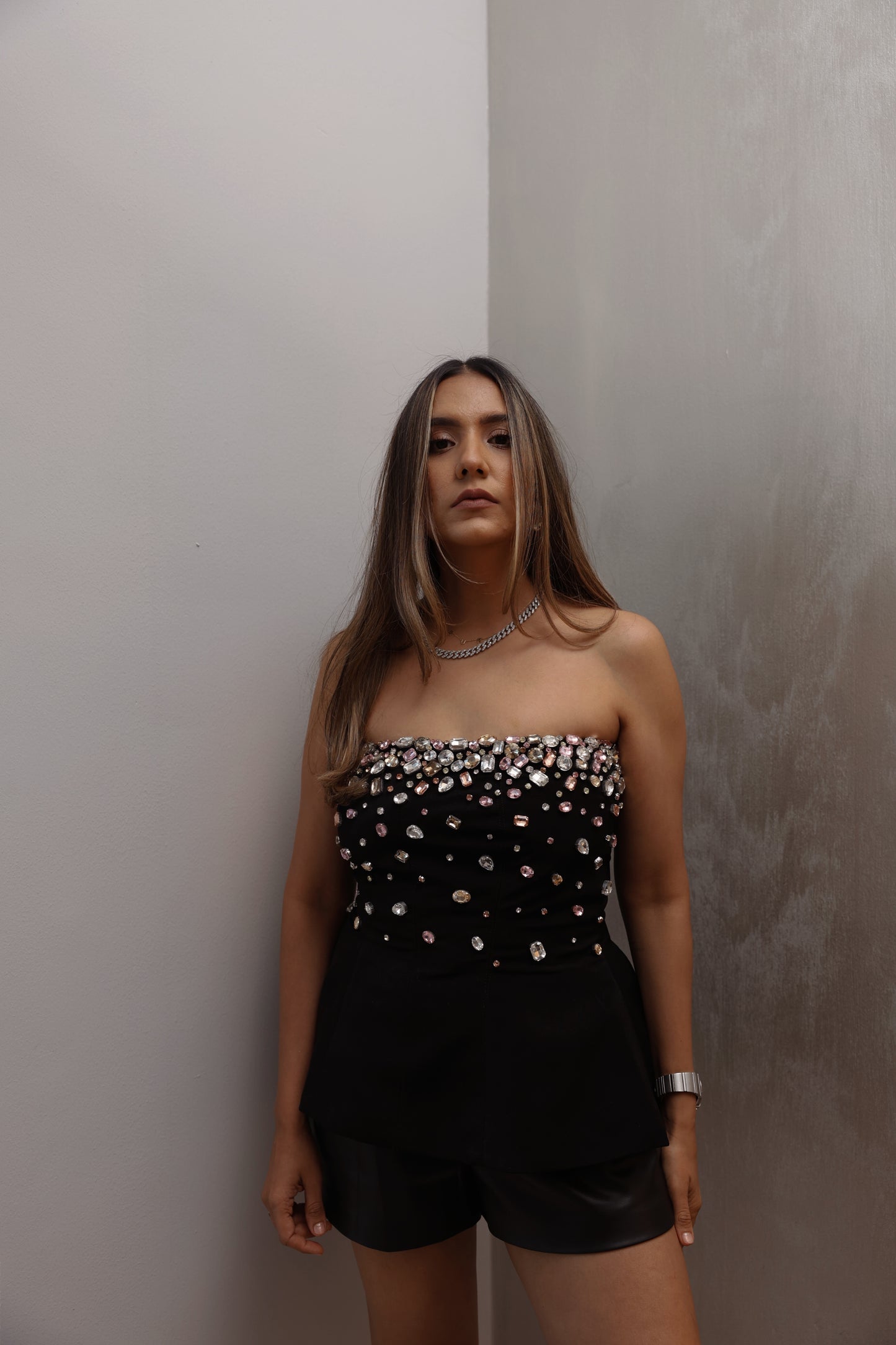 Jasmine Crystal Embellished Top