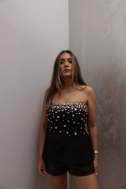 Jasmine Crystal Embellished Top