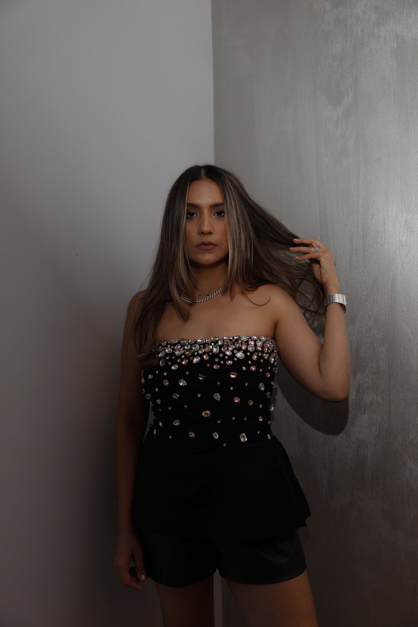 Jasmine Crystal Embellished Top